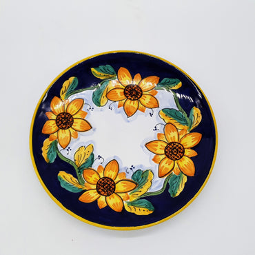 Piatto Rotondo Decoro Girasole Gambino