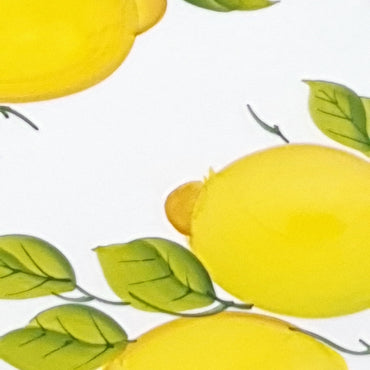 Round Tray Lemon Relief Decoration