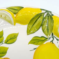 Round Tray Lemon Relief Decoration