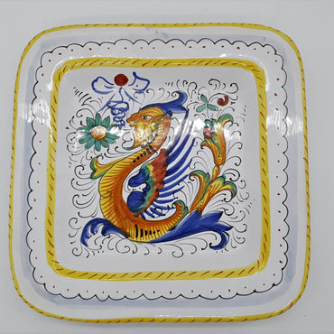 Square Plate Raffaellesco Decor
