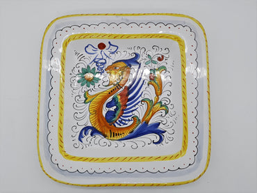 Square Plate Raffaellesco Decor