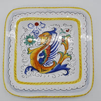 Square Plate Raffaellesco Decor