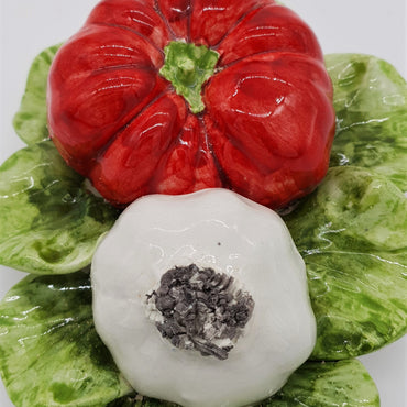 Ceramic Tomato and Garlic