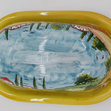 Poppies Tuscany butter dish