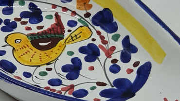 Ladle Or Spoon Holder With Colorful Arabesque Decoration
