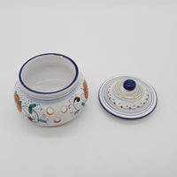 Barattolo Porta Aglio E Peperoncino Decoro Deruta