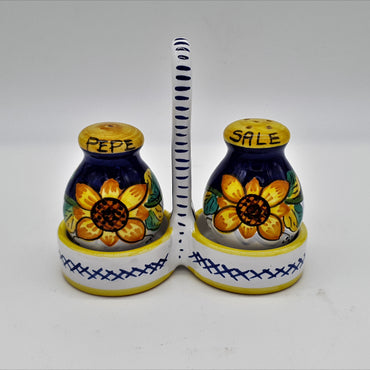 Salt and Pepper Shakers with Gambino Sunflowers Decor