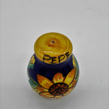 Salt and Pepper Shakers with Gambino Sunflowers Decor