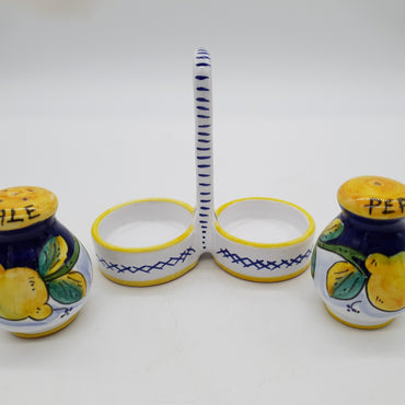 Salt and Pepper Set with Gambino Lemon Decor