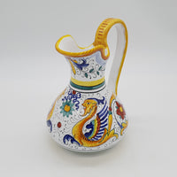 Vaso Manico Alto Decoro Raffaellesco