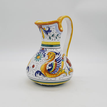 Vaso Manico Alto Decoro Raffaellesco