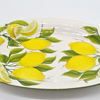 Vassoio Ovale Grande Decoro Limone rilievo