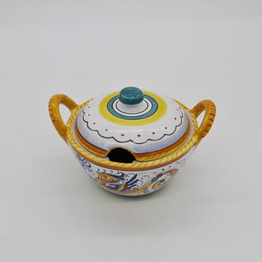 Sugar Bowl With Raffaellesco Decor Handles