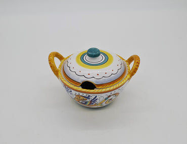 Sugar Bowl With Raffaellesco Decor Handles