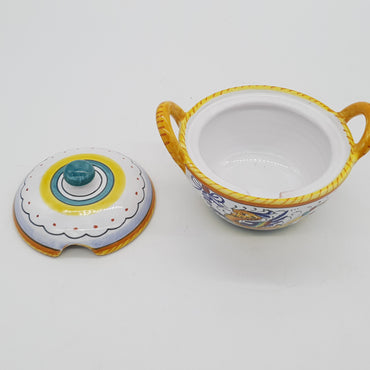 Sugar Bowl With Raffaellesco Decor Handles