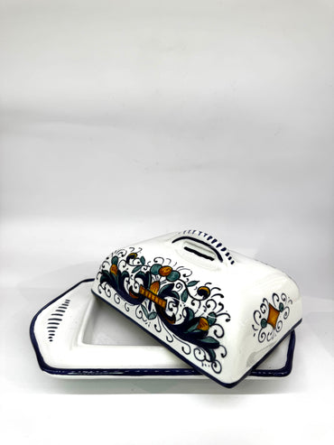 Porta Burro Rettangolare Decoro Deruta