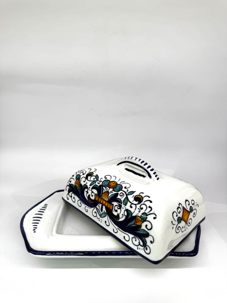 Porta Burro Rettangolare Decoro Deruta