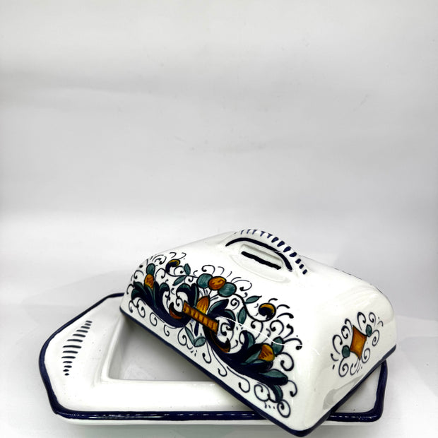 Porta Burro Rettangolare Decoro Deruta