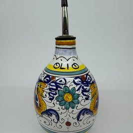 Oil Cruet With Spout Raphaelesque Decoration