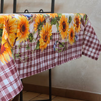 Digital Sunflower Tablecloth