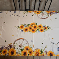 Digital Sunflower Tablecloth