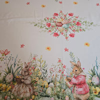 Tablecloth with Digital Easter Rabbits
