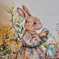 Tablecloth with Digital Easter Rabbits