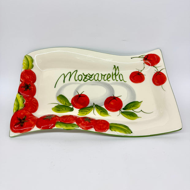 Rectangular mozzarella tray