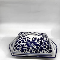 Porta Burro Decoro Arabesco Blu