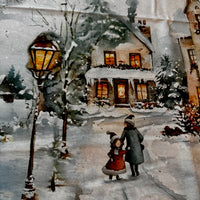 Tovaglia con paesaggio natalizio Digitale