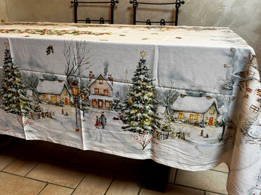Tovaglia con paesaggio natalizio Digitale