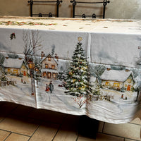 Tovaglia con paesaggio natalizio Digitale
