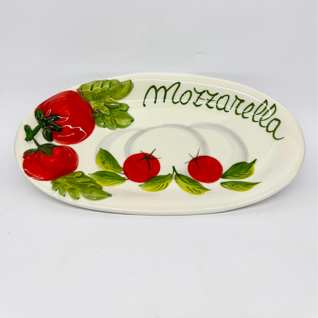 Oval mozzarella tray