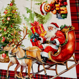 Tovaglia con babbo Natale e orsetto Digiale