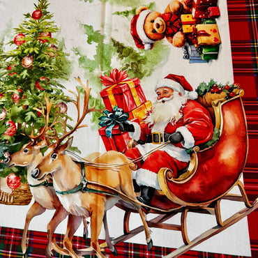 Tovaglia con babbo Natale e orsetto Digiale