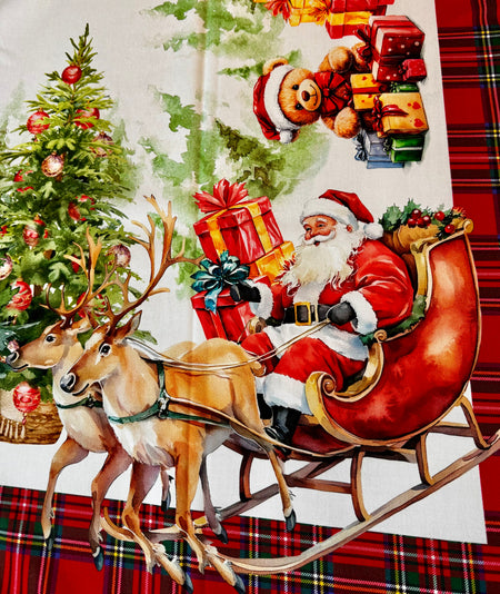 Tovaglia con babbo Natale e orsetto Digiale