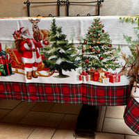 Tovaglia con babbo Natale e orsetto Digiale