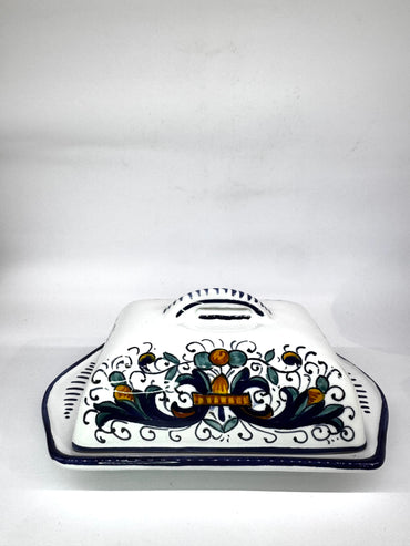 Porta Burro Rettangolare Decoro Deruta