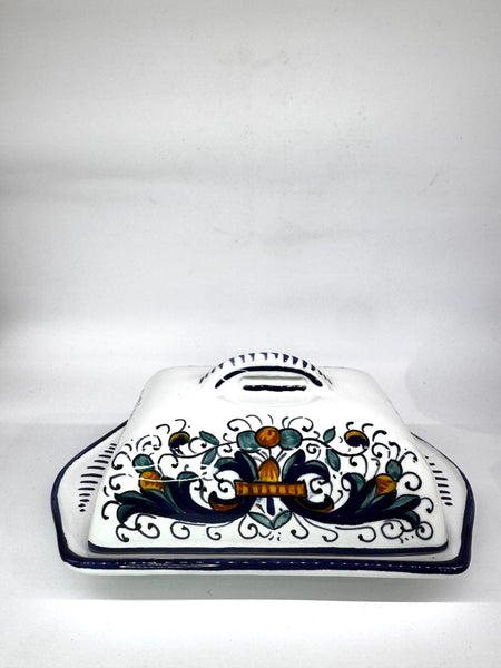 Porta Burro Rettangolare Decoro Deruta