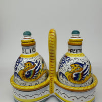 Set Olio Aceto Decoro Raffaellesco
