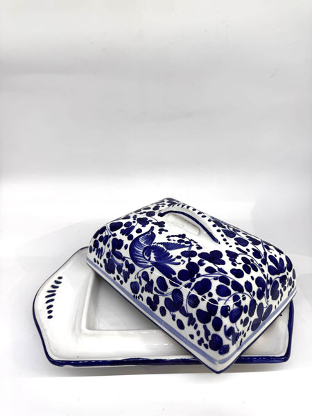 Porta Burro Decoro Arabesco Blu