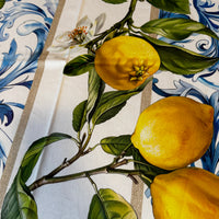 Tovaglia con Limoni e Fiori Digitale