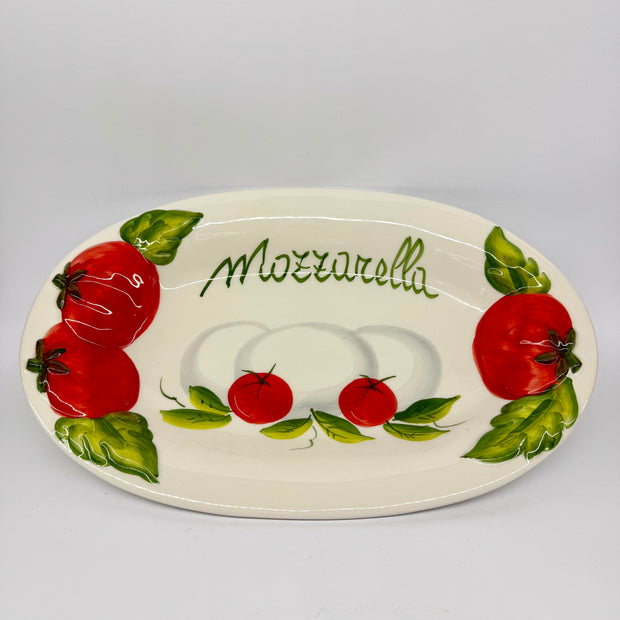 Oval mozzarella tray