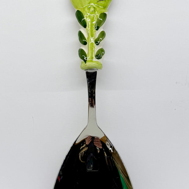 Spoon To Serve Rice Steel and Ceramic