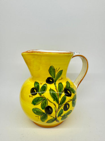 Pitcher Olive yellow background