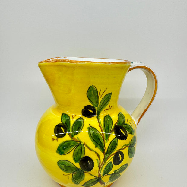 Pitcher Olive yellow background