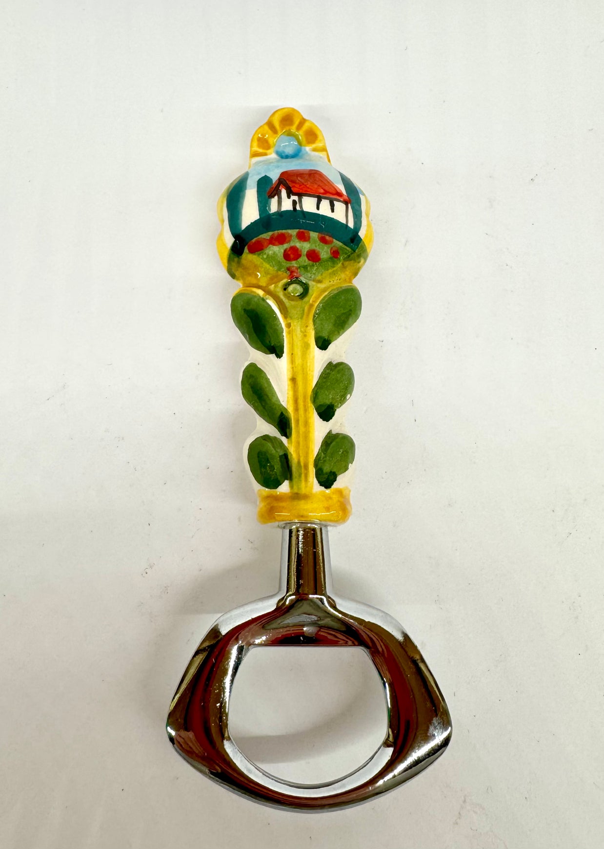 Apribottiglie in Acciaio e Ceramica