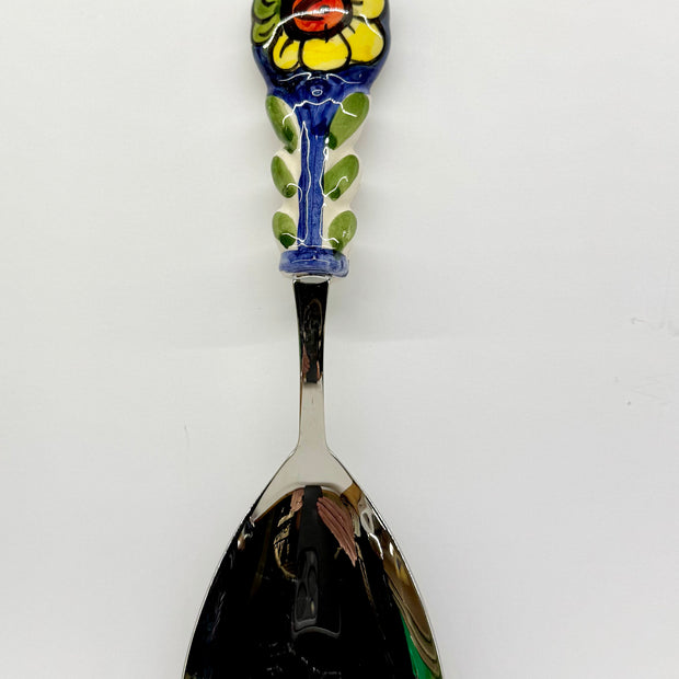 Spoon To Serve Rice Steel and Ceramic