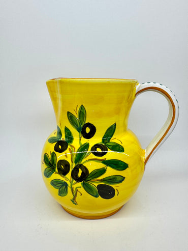 Pitcher Olive yellow background