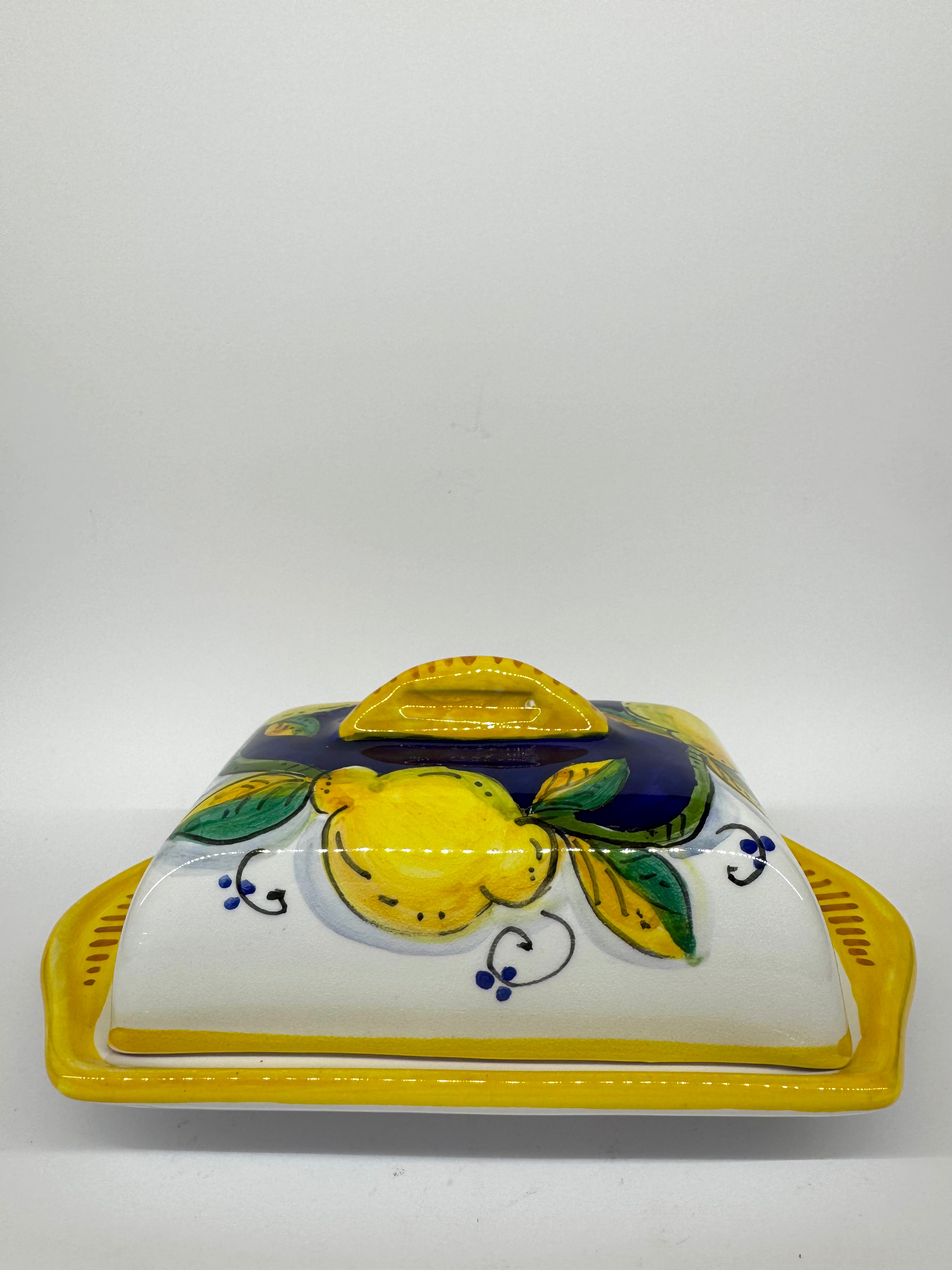 Butter Holder with Gambino Lemon Decor